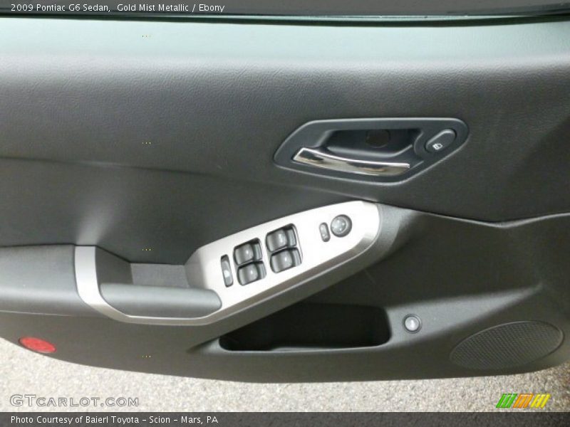 Gold Mist Metallic / Ebony 2009 Pontiac G6 Sedan