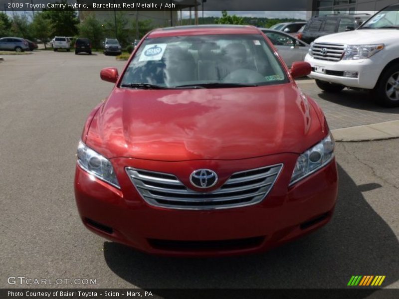 Barcelona Red Metallic / Ash 2009 Toyota Camry Hybrid