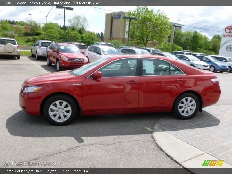 Barcelona Red Metallic / Ash 2009 Toyota Camry Hybrid