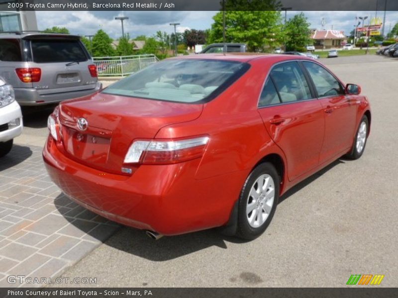 Barcelona Red Metallic / Ash 2009 Toyota Camry Hybrid