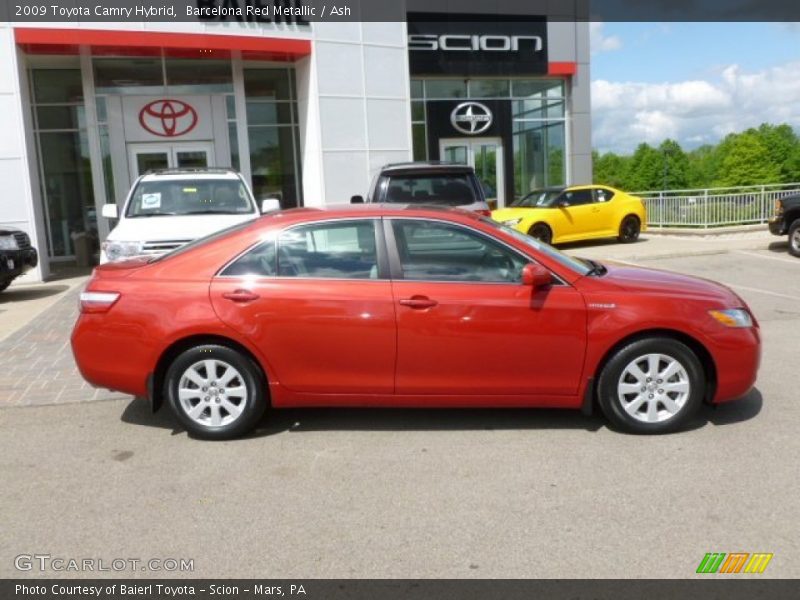 Barcelona Red Metallic / Ash 2009 Toyota Camry Hybrid