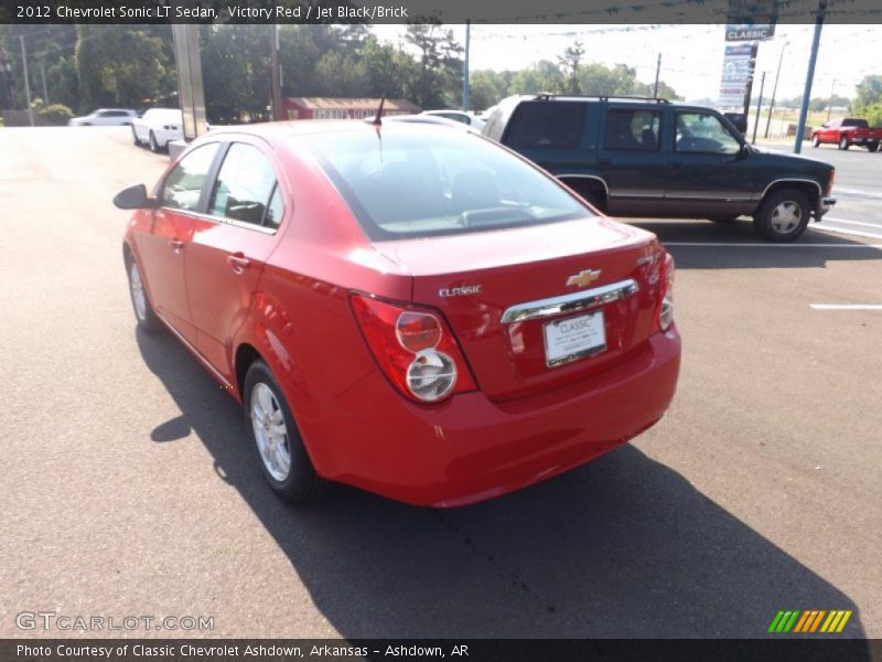 Victory Red / Jet Black/Brick 2012 Chevrolet Sonic LT Sedan