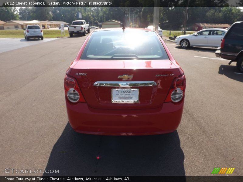 Victory Red / Jet Black/Brick 2012 Chevrolet Sonic LT Sedan