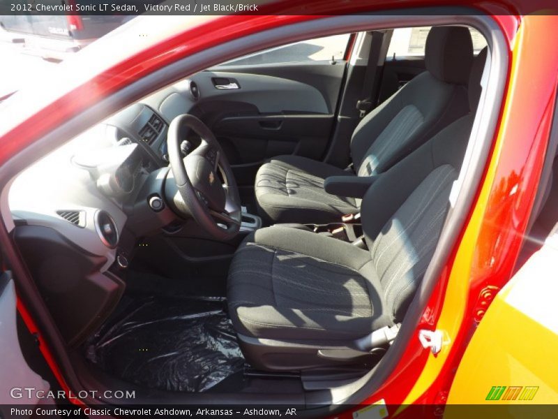 Victory Red / Jet Black/Brick 2012 Chevrolet Sonic LT Sedan