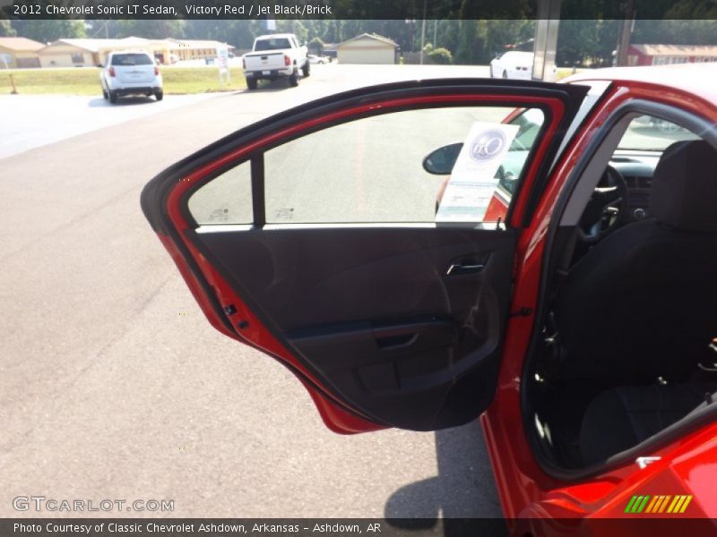 Victory Red / Jet Black/Brick 2012 Chevrolet Sonic LT Sedan