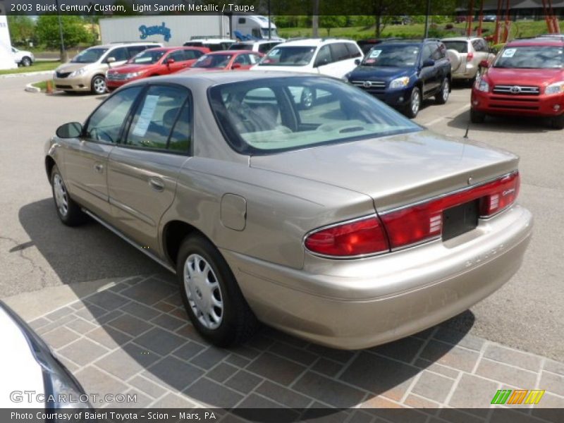 Light Sandrift Metallic / Taupe 2003 Buick Century Custom