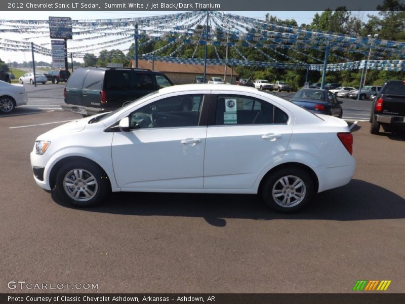 Summit White / Jet Black/Dark Titanium 2012 Chevrolet Sonic LT Sedan
