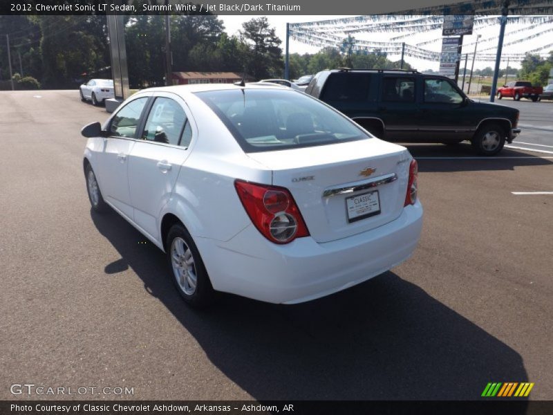 Summit White / Jet Black/Dark Titanium 2012 Chevrolet Sonic LT Sedan