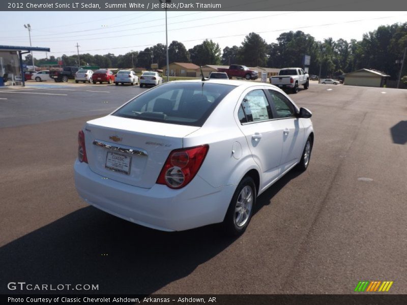 Summit White / Jet Black/Dark Titanium 2012 Chevrolet Sonic LT Sedan