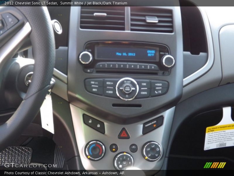 Summit White / Jet Black/Dark Titanium 2012 Chevrolet Sonic LT Sedan