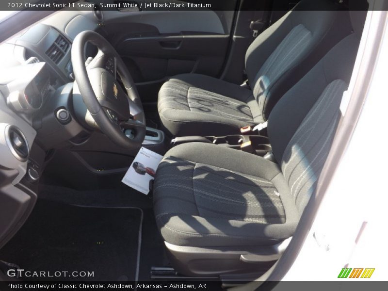 Summit White / Jet Black/Dark Titanium 2012 Chevrolet Sonic LT Sedan