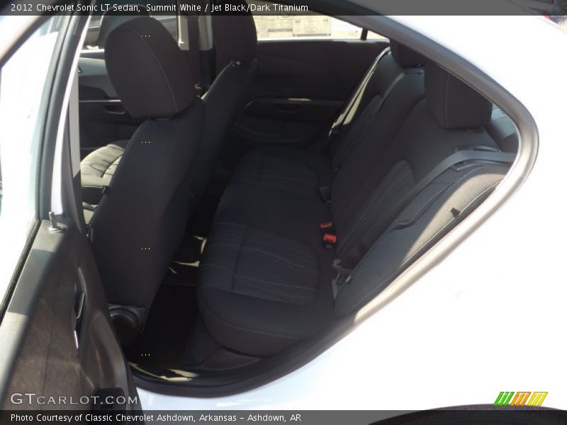 Summit White / Jet Black/Dark Titanium 2012 Chevrolet Sonic LT Sedan