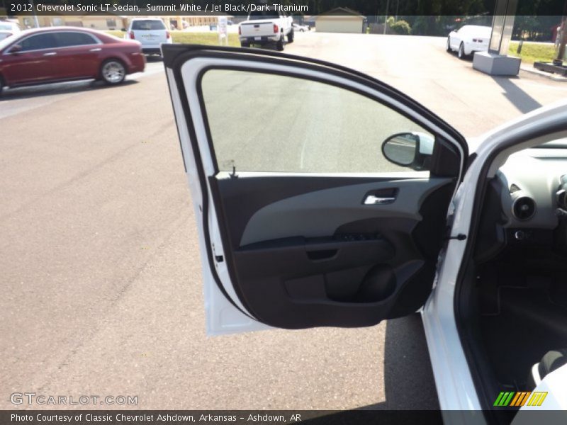 Summit White / Jet Black/Dark Titanium 2012 Chevrolet Sonic LT Sedan
