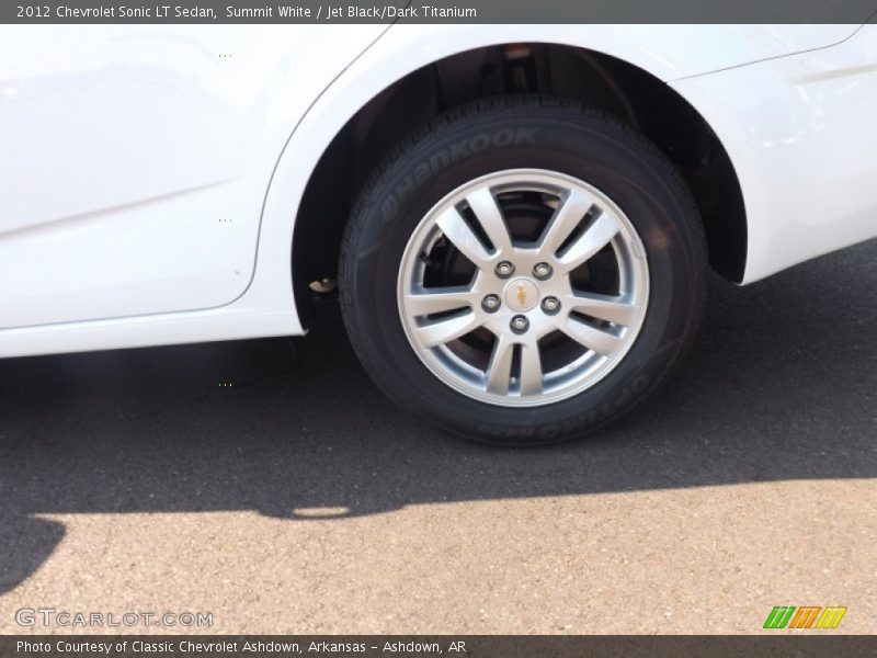 Summit White / Jet Black/Dark Titanium 2012 Chevrolet Sonic LT Sedan