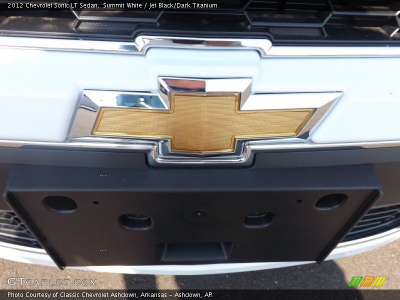 Summit White / Jet Black/Dark Titanium 2012 Chevrolet Sonic LT Sedan