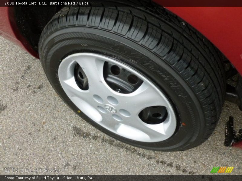 Barcelona Red / Beige 2008 Toyota Corolla CE