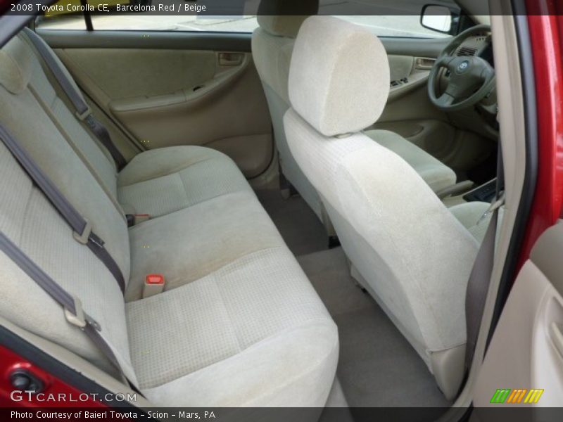 Barcelona Red / Beige 2008 Toyota Corolla CE