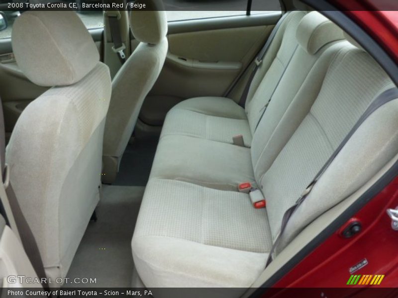 Barcelona Red / Beige 2008 Toyota Corolla CE