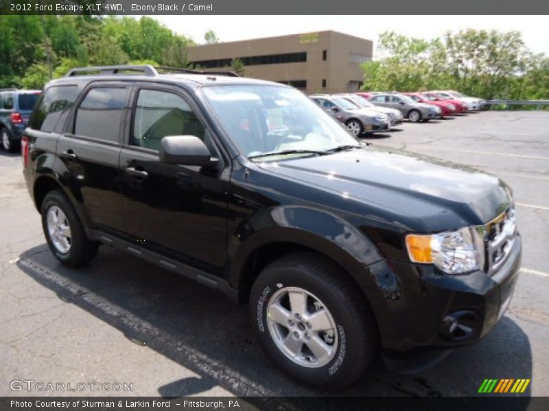 Ebony Black / Camel 2012 Ford Escape XLT 4WD