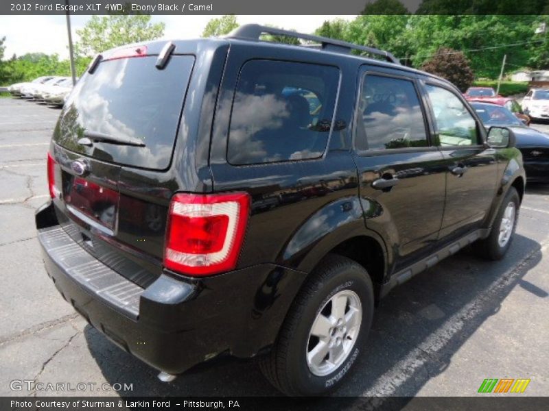 Ebony Black / Camel 2012 Ford Escape XLT 4WD