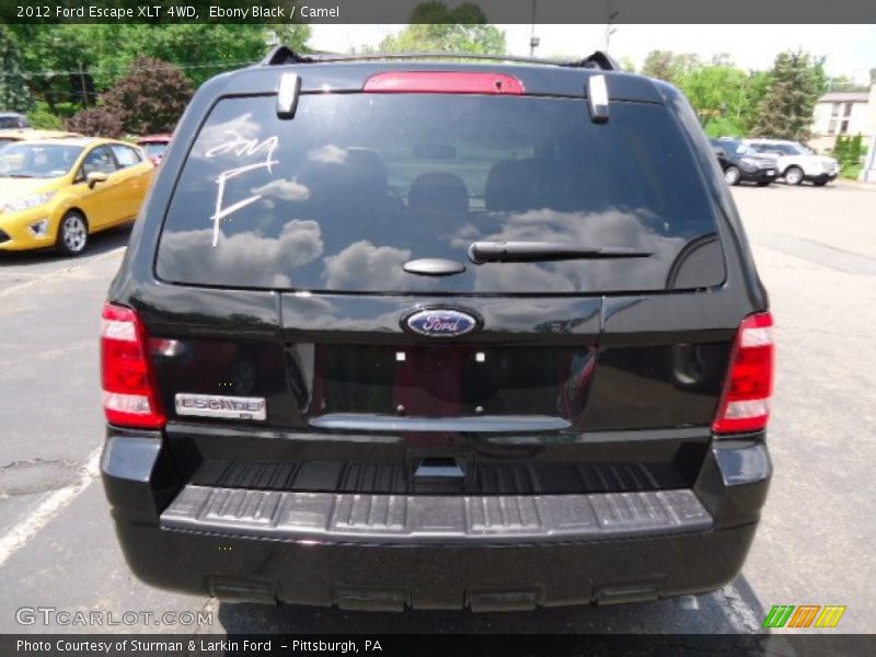 Ebony Black / Camel 2012 Ford Escape XLT 4WD