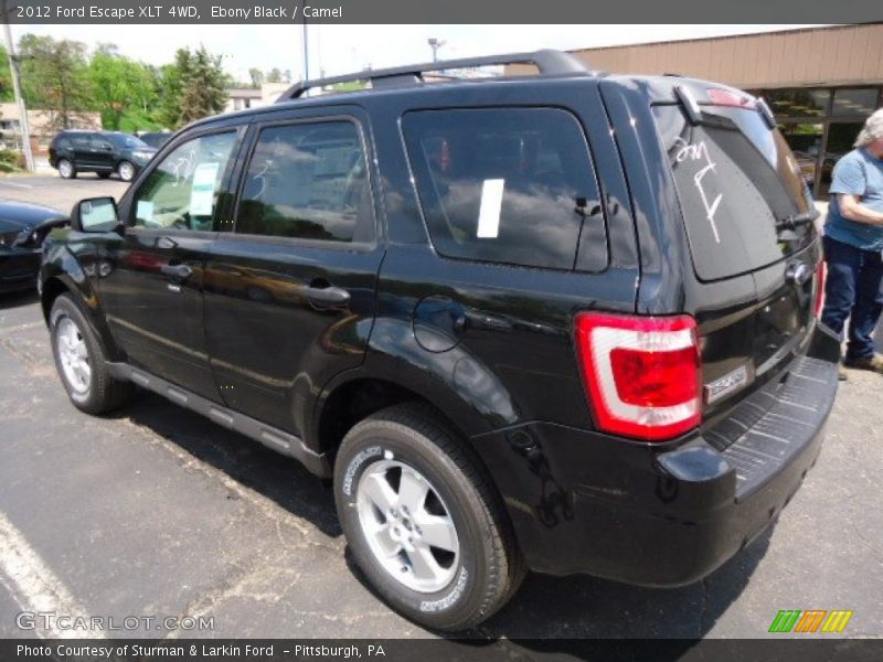 Ebony Black / Camel 2012 Ford Escape XLT 4WD