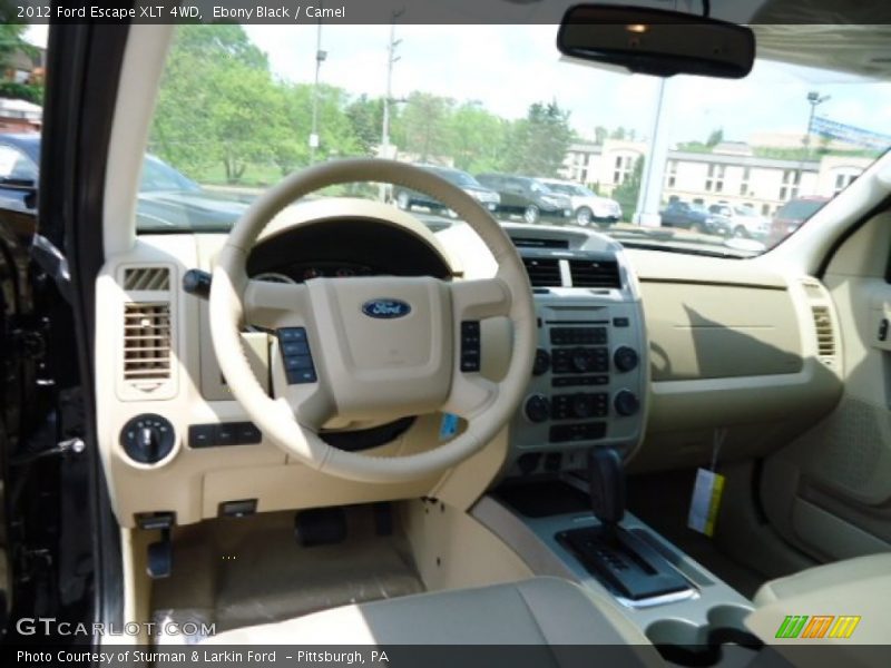 Ebony Black / Camel 2012 Ford Escape XLT 4WD