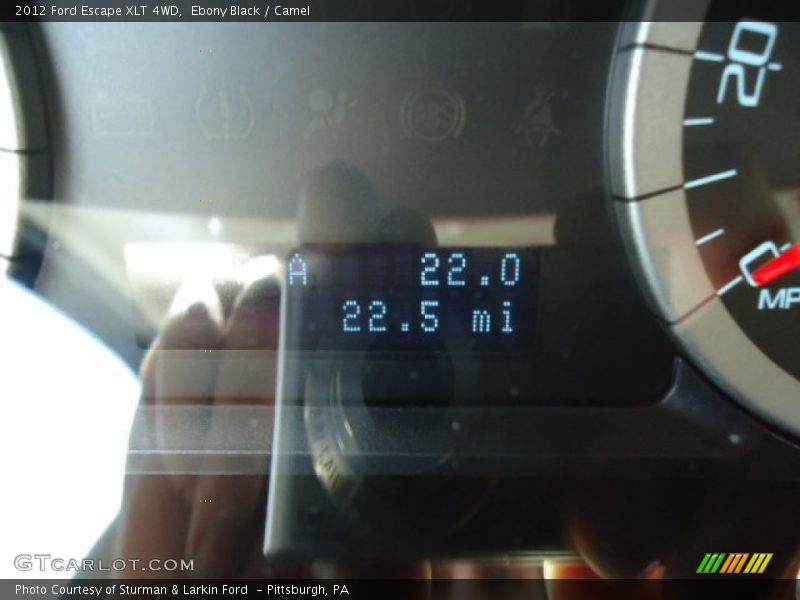 Ebony Black / Camel 2012 Ford Escape XLT 4WD