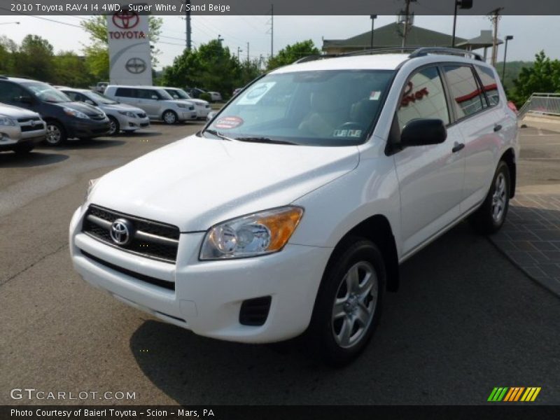 Super White / Sand Beige 2010 Toyota RAV4 I4 4WD