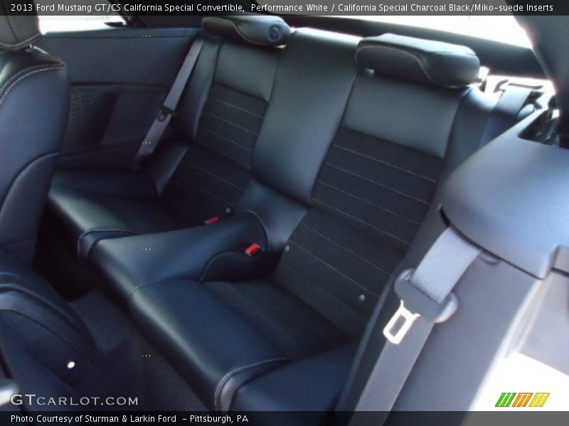 Rear Seat of 2013 Mustang GT/CS California Special Convertible