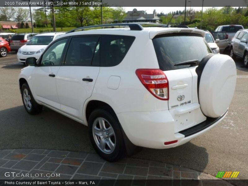 Super White / Sand Beige 2010 Toyota RAV4 I4 4WD