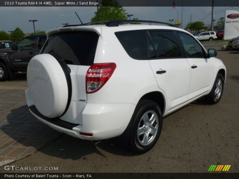 Super White / Sand Beige 2010 Toyota RAV4 I4 4WD