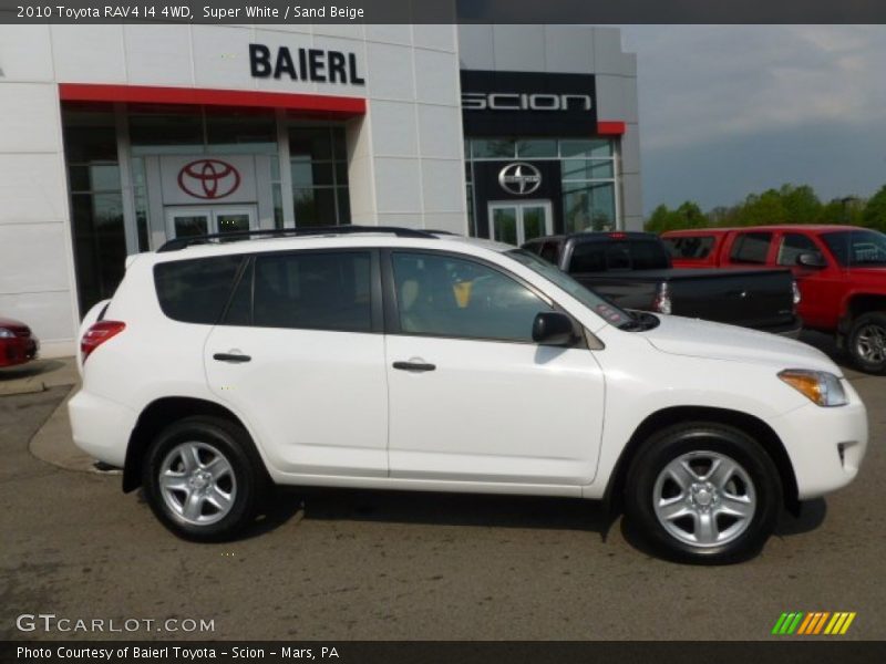 Super White / Sand Beige 2010 Toyota RAV4 I4 4WD