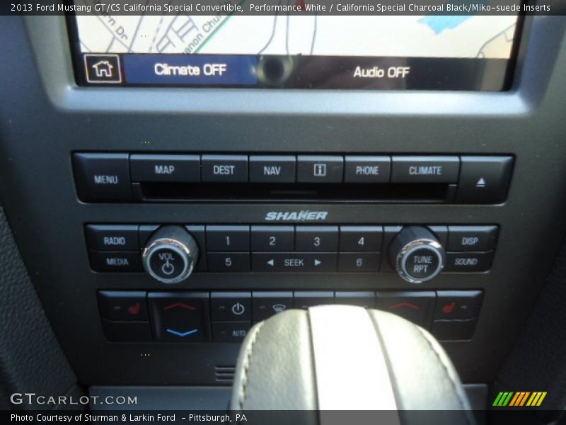 Controls of 2013 Mustang GT/CS California Special Convertible