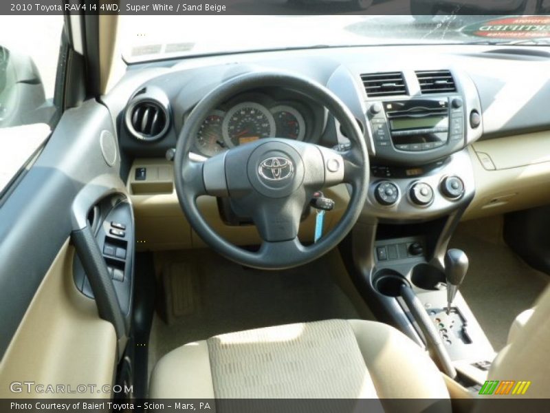 Super White / Sand Beige 2010 Toyota RAV4 I4 4WD
