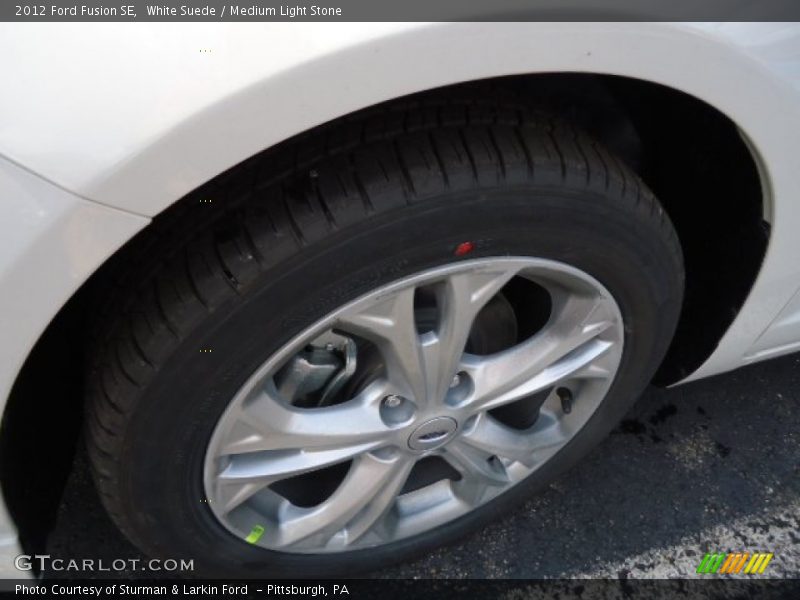 White Suede / Medium Light Stone 2012 Ford Fusion SE
