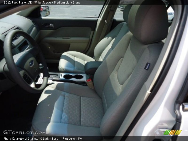 White Suede / Medium Light Stone 2012 Ford Fusion SE