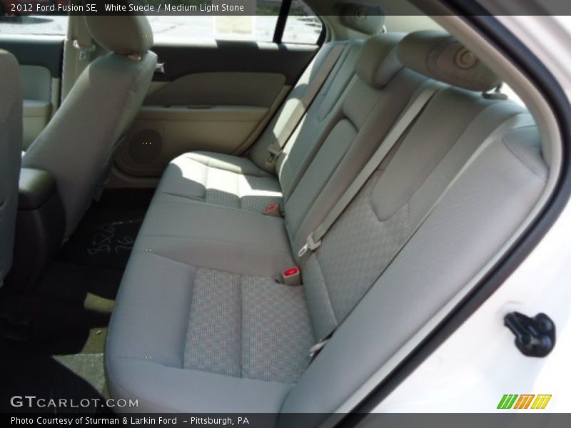White Suede / Medium Light Stone 2012 Ford Fusion SE