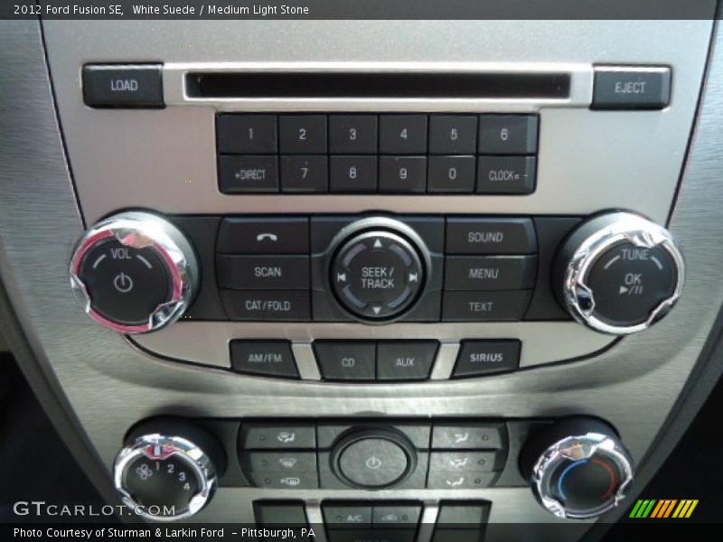 White Suede / Medium Light Stone 2012 Ford Fusion SE