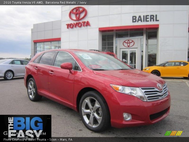 Barcelona Red Metallic / Ivory 2010 Toyota Venza V6 AWD