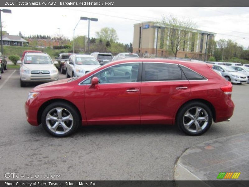 Barcelona Red Metallic / Ivory 2010 Toyota Venza V6 AWD