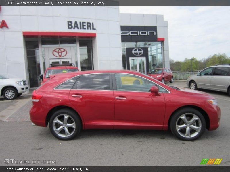 Barcelona Red Metallic / Ivory 2010 Toyota Venza V6 AWD