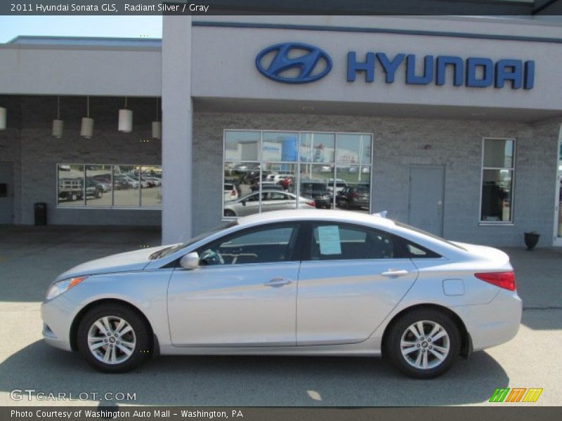 Radiant Silver / Gray 2011 Hyundai Sonata GLS