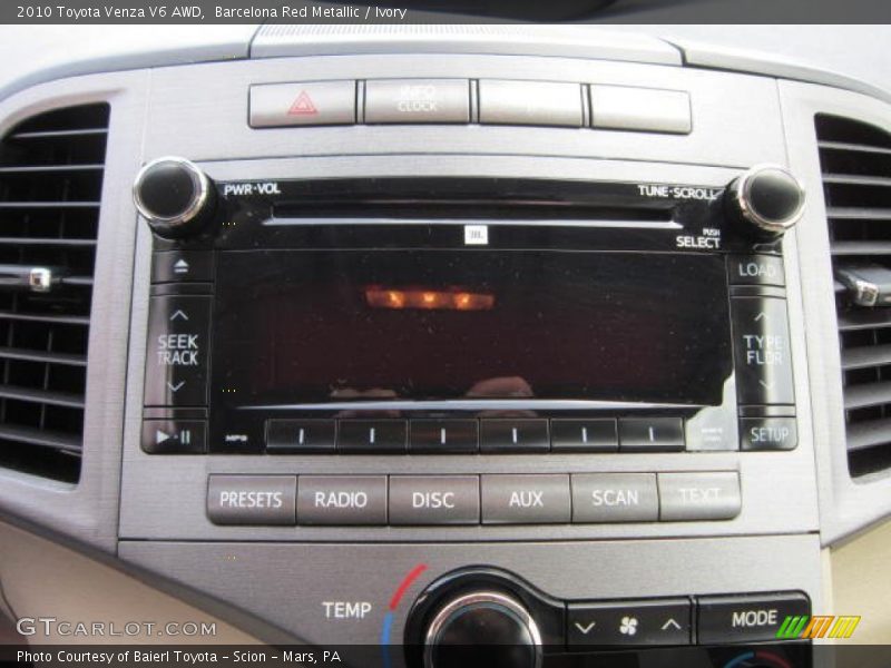 Barcelona Red Metallic / Ivory 2010 Toyota Venza V6 AWD