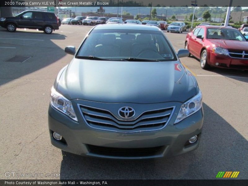 Aloe Green Metallic / Bisque 2010 Toyota Camry XLE V6