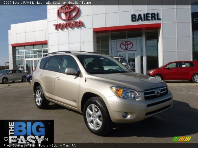 Savannah Metallic / Taupe 2007 Toyota RAV4 Limited 4WD