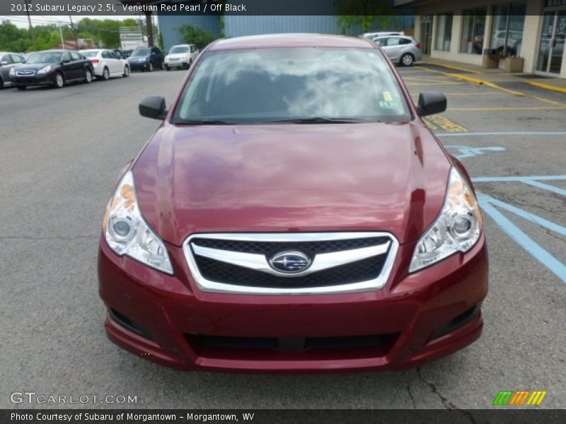 Venetian Red Pearl / Off Black 2012 Subaru Legacy 2.5i
