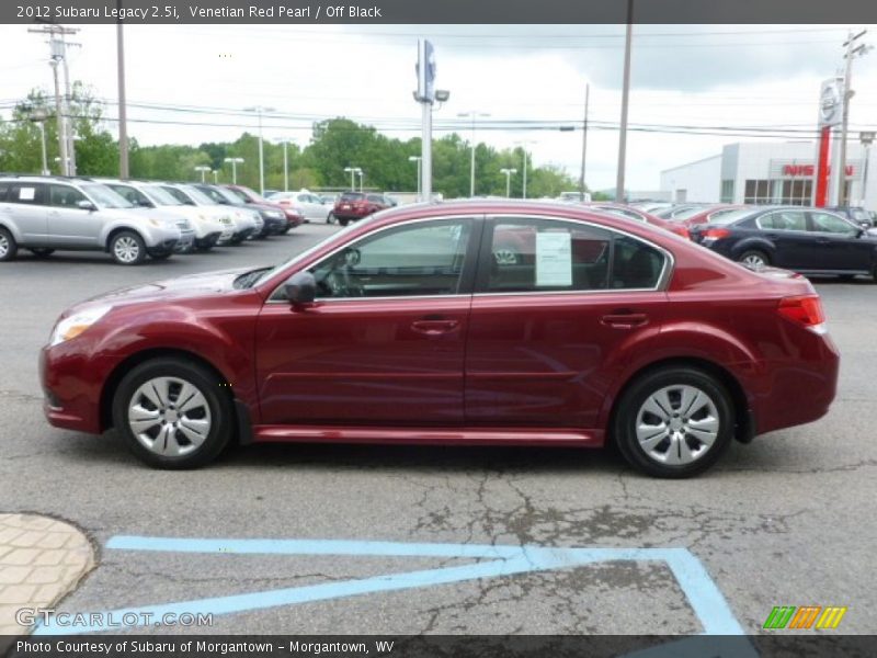 Venetian Red Pearl / Off Black 2012 Subaru Legacy 2.5i