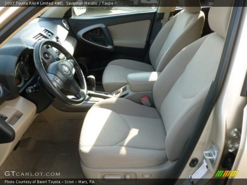 Savannah Metallic / Taupe 2007 Toyota RAV4 Limited 4WD