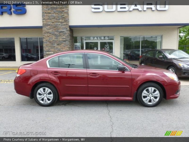 Venetian Red Pearl / Off Black 2012 Subaru Legacy 2.5i
